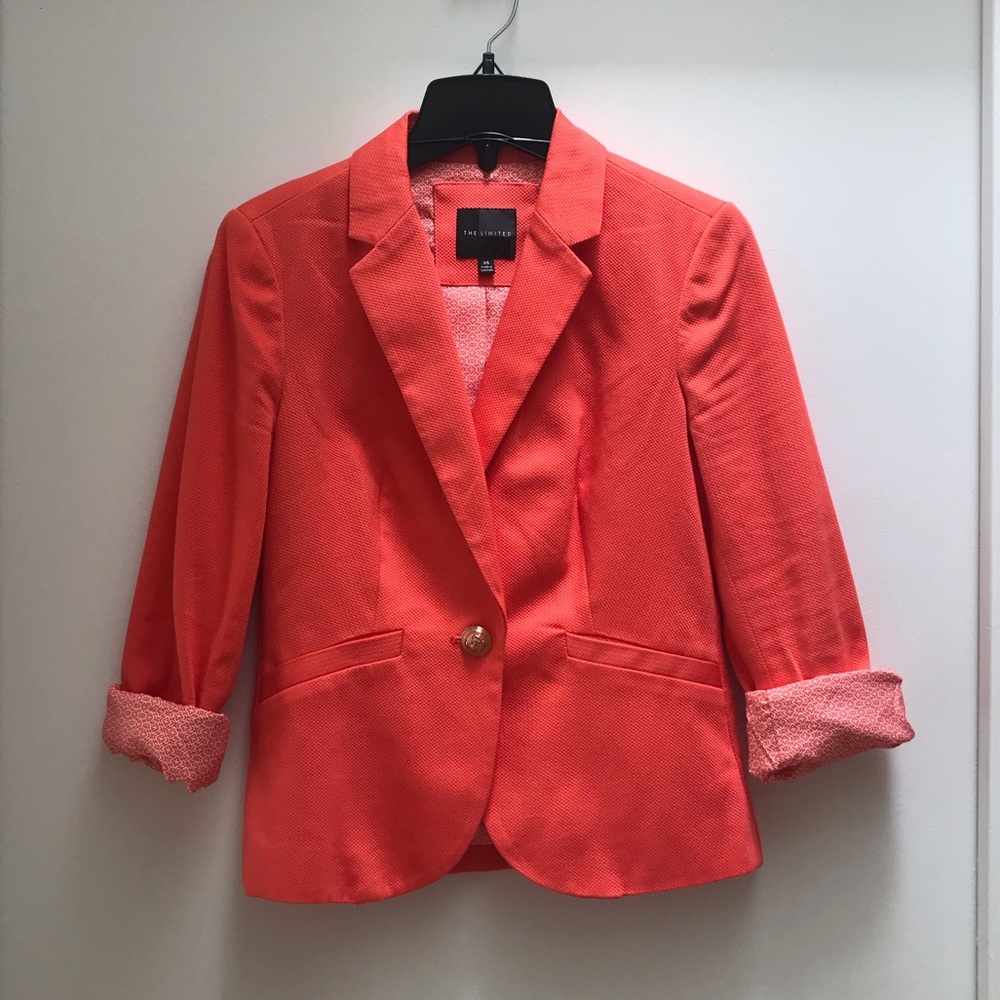 The Limited Orange Blazer